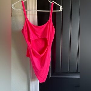 Hot pink bodysuit